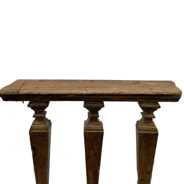 Three-Piece Portuguese Baroque Period Chestnut Altar Railing