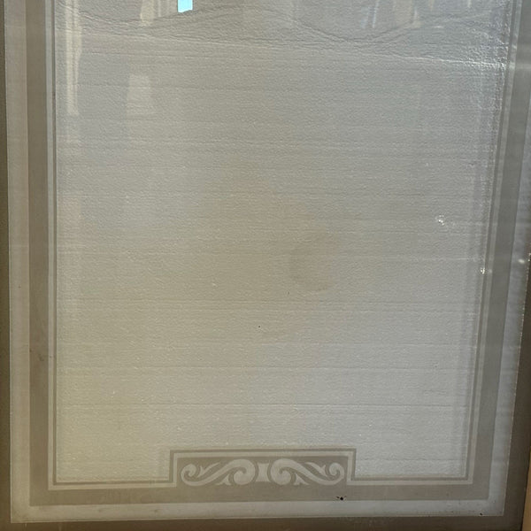 Set of Five English Neoclassical Etched Glass Windows