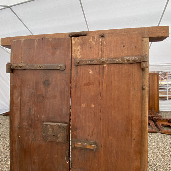 Indo-Portuguese Teak Double Door with Deep Surround