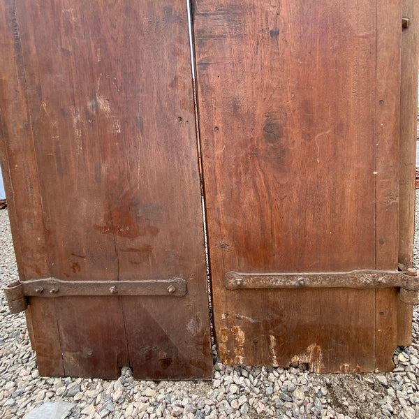 Indo-Portuguese Teak Double Door with Deep Surround