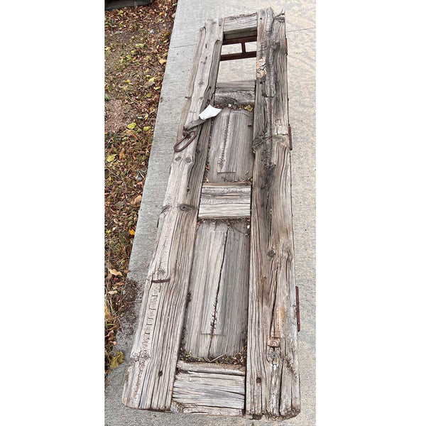Mexican Pine Paneled Door as a Coffee Table