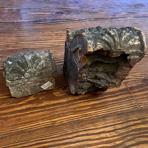 Set of Two Early English Chatsworth House Cast Terracotta Architectural Brackets