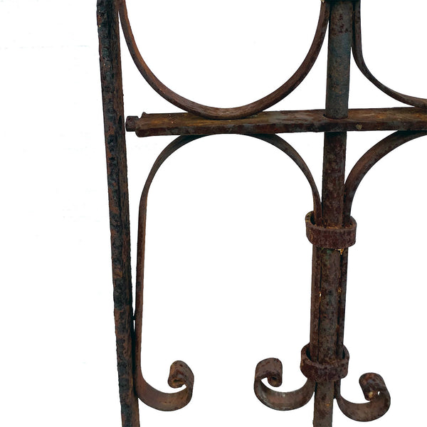 Large Spanish Wrought Iron Architectural Window Grille (Reja)