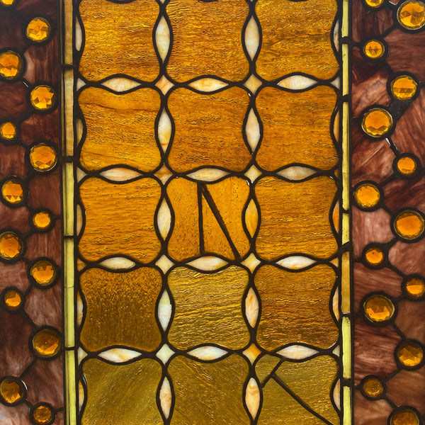 American Stained, Leaded and Jewelled Glass Window