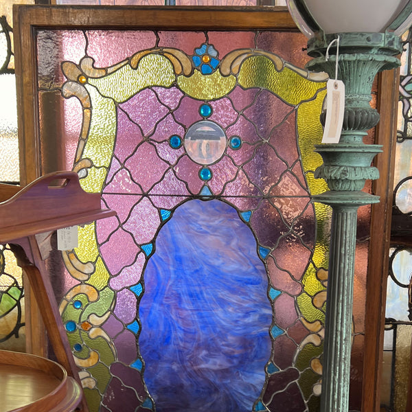 American Colorado Stained, Leaded and Jewelled Glass Window