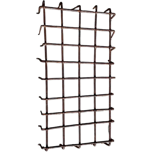 Pair of Spanish Medieval Style Wrought Iron Window Guard (Reja) Grilles