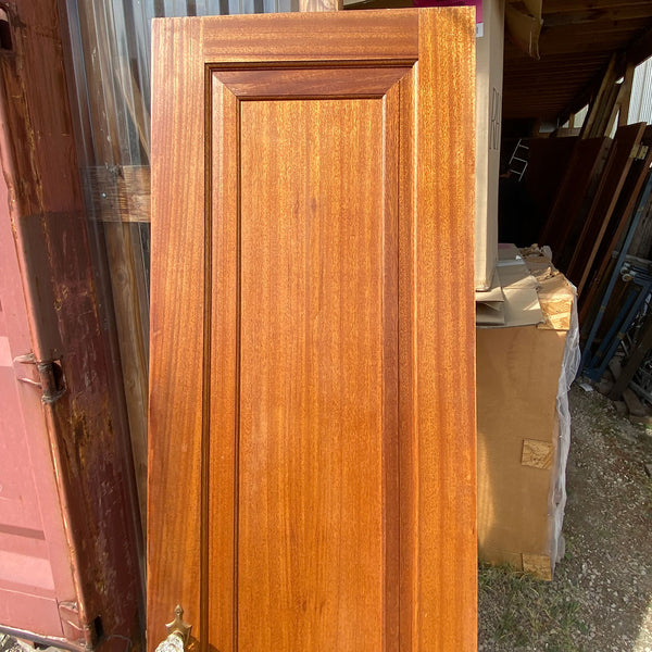 American Bungalow Mahogany Recessed Panel Interior Single Door