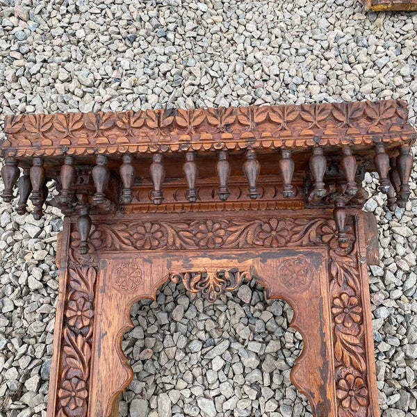 Indian Carved Teak Haveli Window Frame