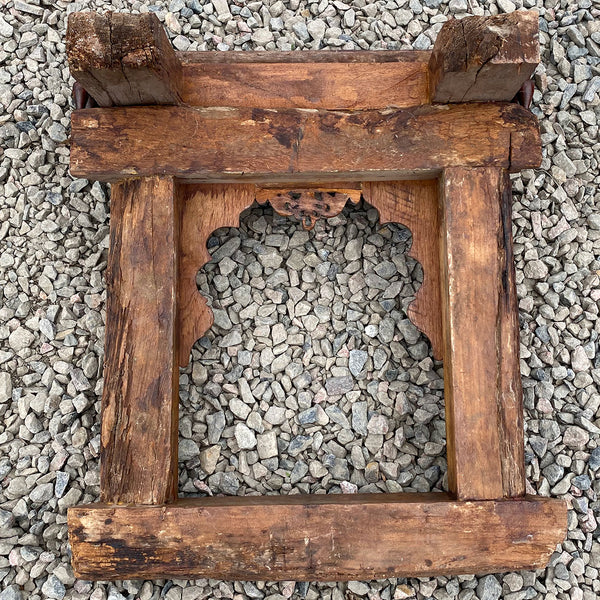 Indian Carved Teak Haveli Window Frame