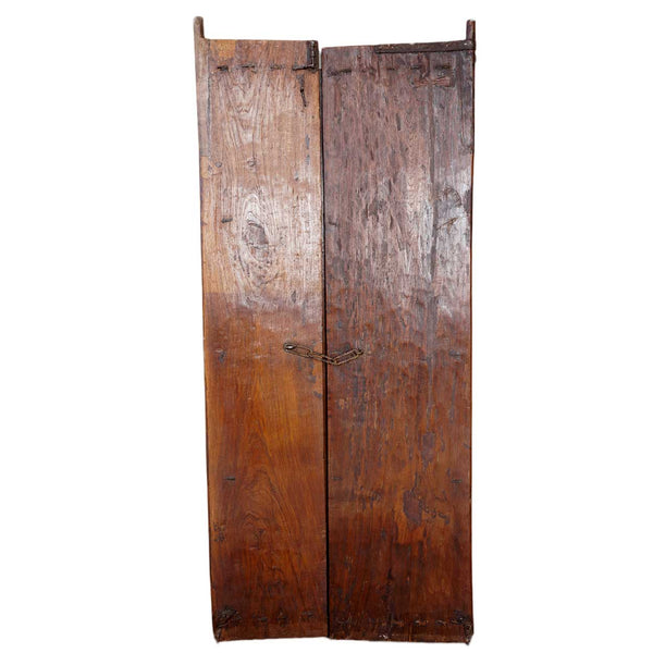 Small Indian Carved Teak Haveli Double Door