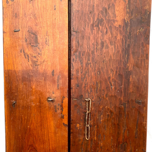 Small Indian Carved Teak Haveli Double Door