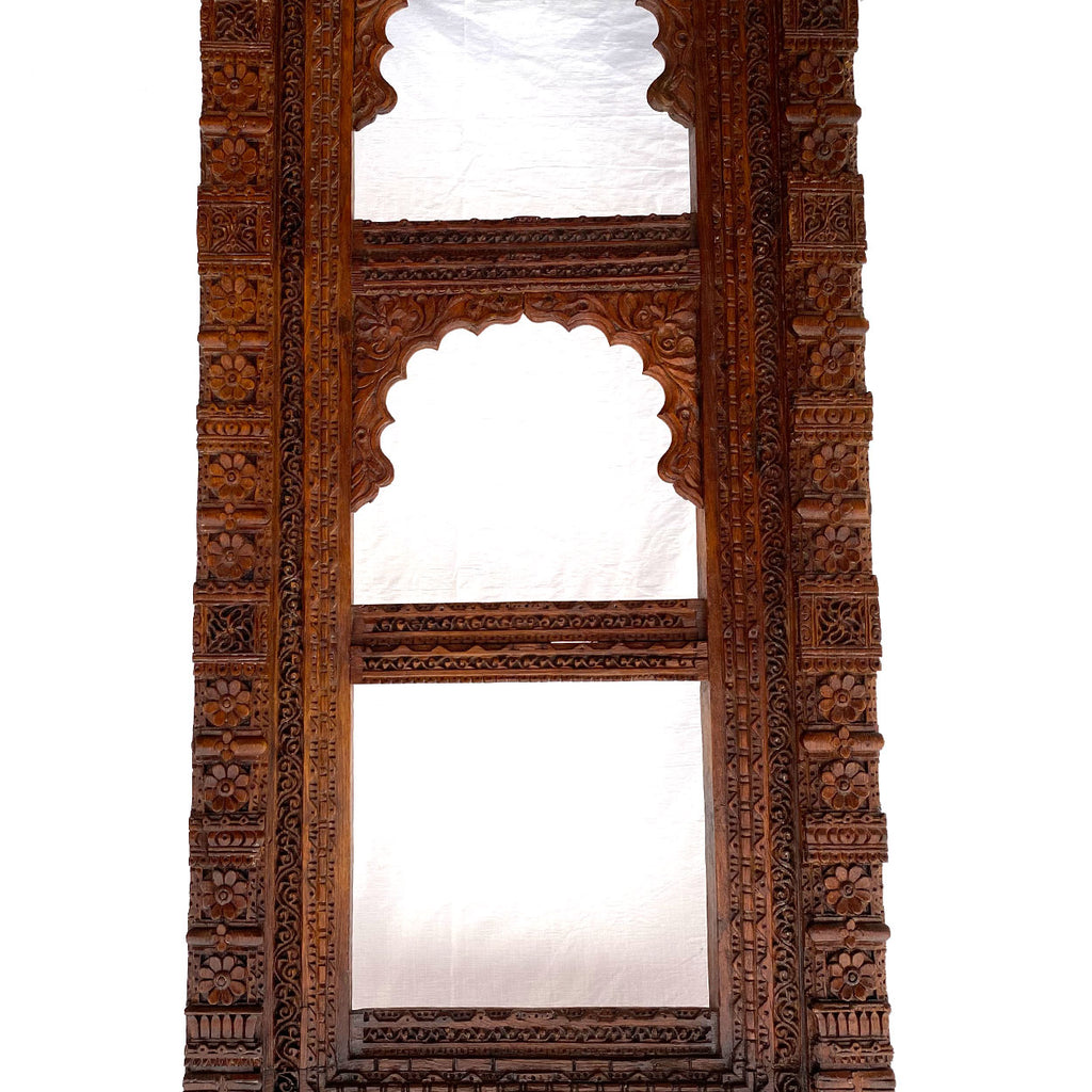 Indian Window Frame Large Indian Carved Teak Haveli Window Frame