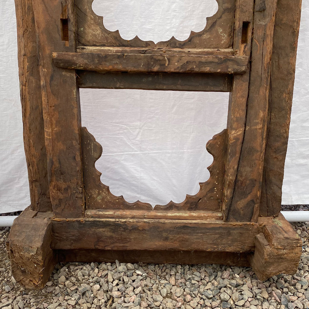 Indian Window Frame Large Indian Carved Teak Haveli Window Frame