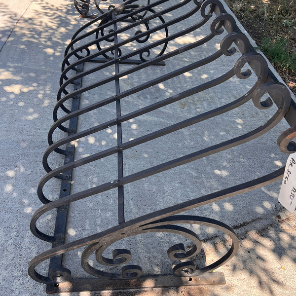 Louis XV Style Wrought Iron Architectural Bombe Balcony