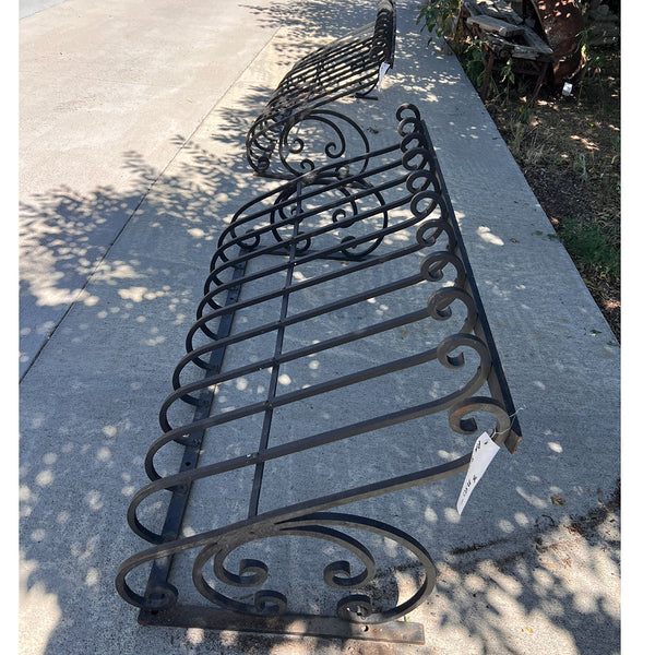 Louis XV Style Wrought Iron Architectural Bombe Balcony