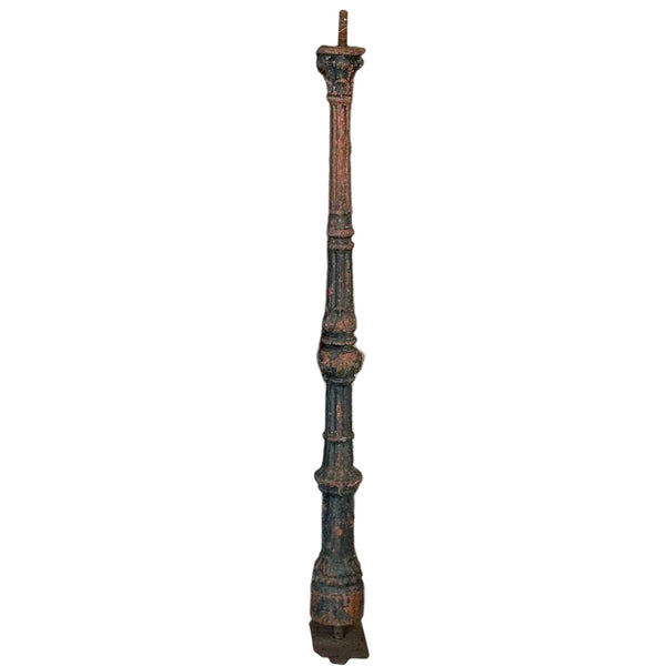 Lot 0328 | French Cast Iron Architectural Staircase Newel Post