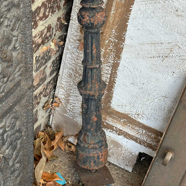 Lot 0328 | French Cast Iron Architectural Staircase Newel Post