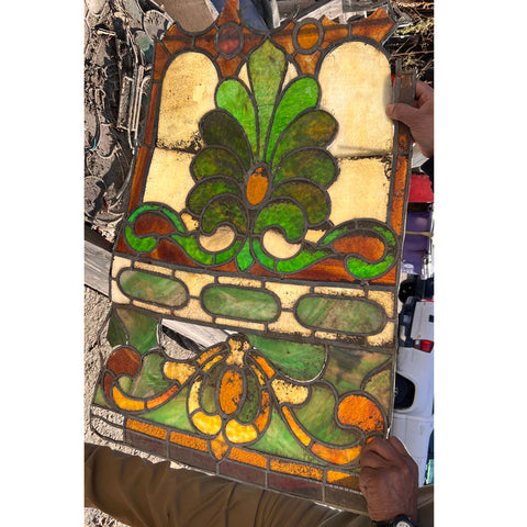 American Denver Stained, Jewelled and Leaded Glass Dome Ceiling, for Restoration / Parts