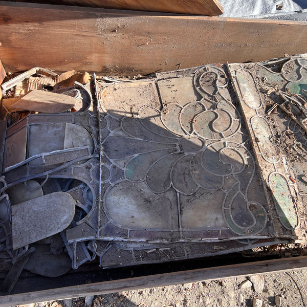 American Denver Stained, Jewelled and Leaded Glass Dome Ceiling, for Restoration / Parts