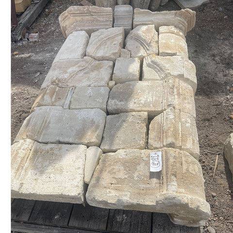 Lot 0424 | Early French Limestone Architectural Fountain Head Wall