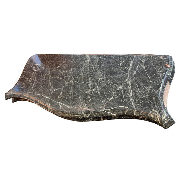 (2) Verde Antico Green Variegated Marble Table Tops