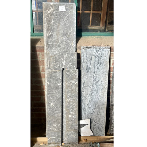 Lot 0556 | (6) Variegated Marble Fireplace Components
