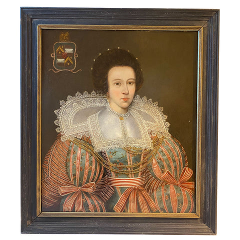 PAUL VAN SOMER Oil on Canvas Painting, Portrait of a Lady