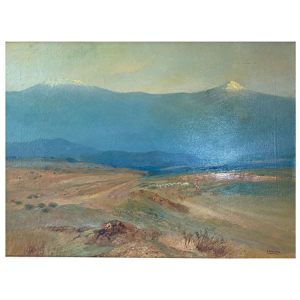 ARMANDO GARCIA NUNEZ Oil on Canvas Painting, Lomas de Santa Fe