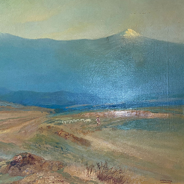 ARMANDO GARCIA NUNEZ Oil on Canvas Painting, Lomas de Santa Fe