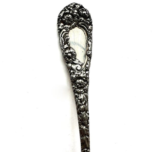 American William B. Durgin Sterling Silver Chrysanthemum Jelly Spoon