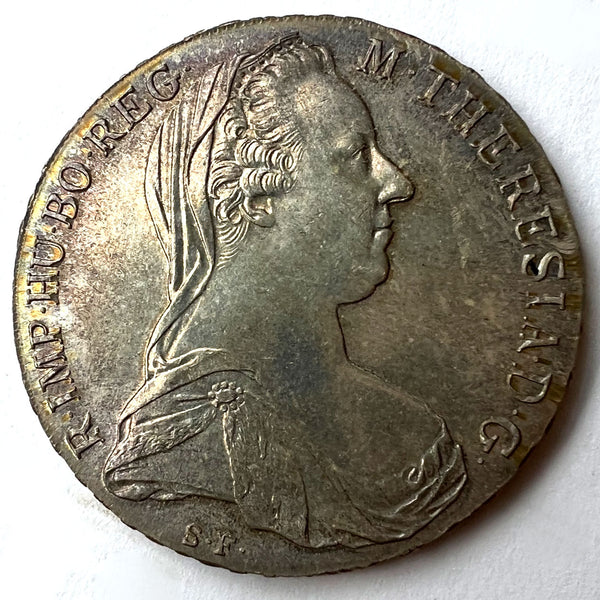 Austrian Maria Theresa 1 Thaler Silver Coin 1780
