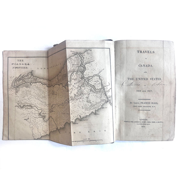 First Edition Book: Travels in Canada, and the United States in 1816 and 1817 by Francis Hall
