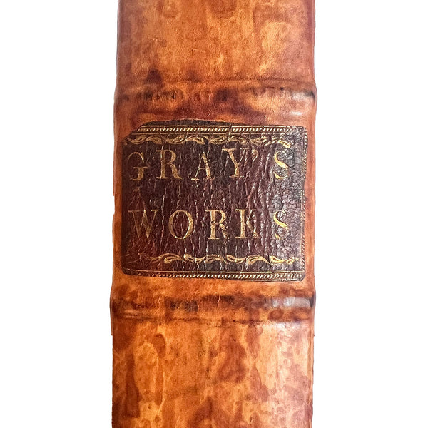 Leather Bound Book: The Poems of Mr. Gray by William Mason and Thomas Gray