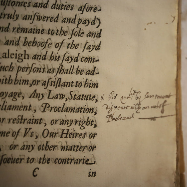 Rare 1st Edition Book: A Declaration of the Demeanor by Sir Walter Raleigh & Francis Bacon