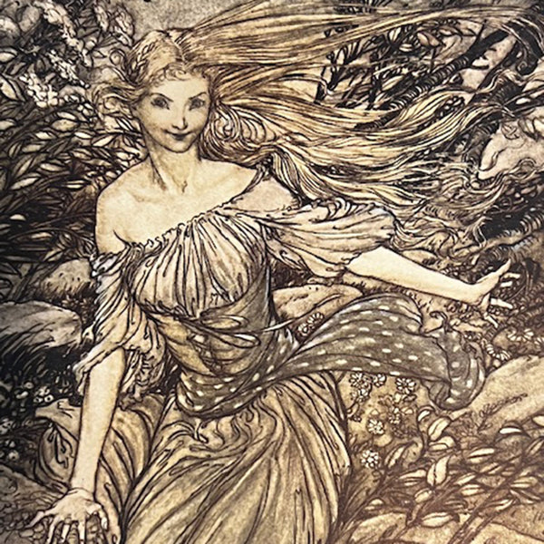 Book: Undine by F. de la Motte, W. L. Courtney and Illustrator Arthur Rackham