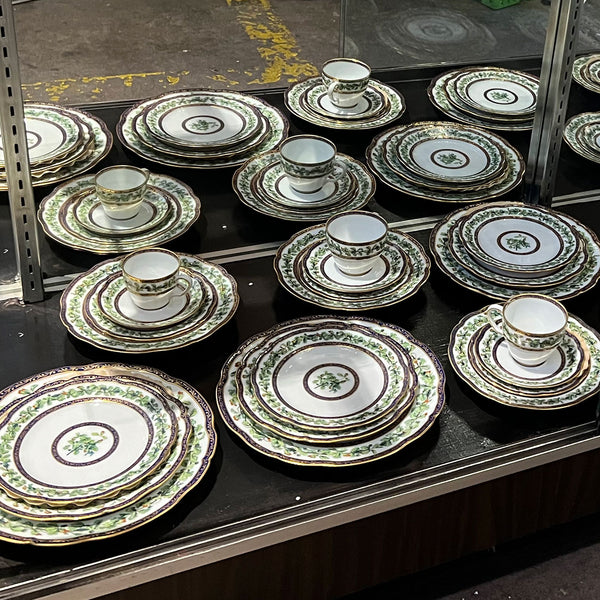 French Puiforcat Porcelain Chene Royal Dinner Plate (10.75 inch) (chipped) [5 available]