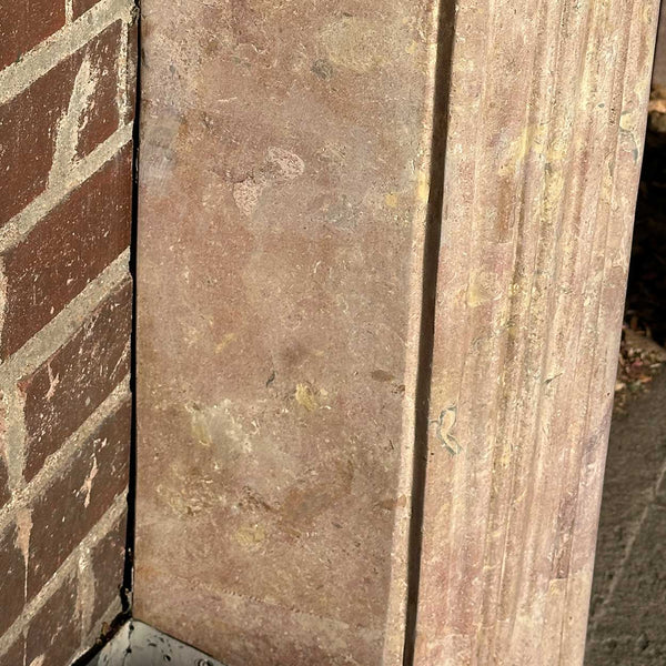 French Louis XIV Bourguignon Stone Fireplace Surround