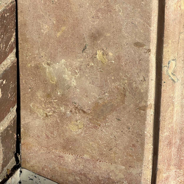 French Louis XIV Bourguignon Stone Fireplace Surround