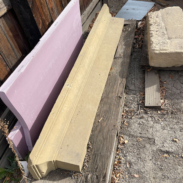 Lot 0433 | Large French Louis XIII Limestone Fireplace Surround Mantel