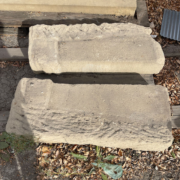 Lot 0433 | Large French Louis XIII Limestone Fireplace Surround Mantel