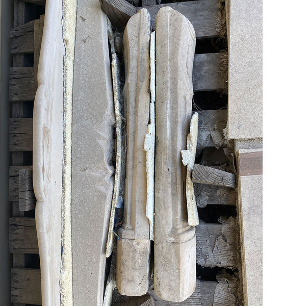 French Parisian Louis XV Style Limestone Fireplace Surround
