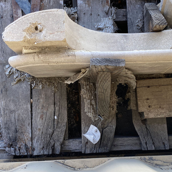 French Parisian Louis XV Style Limestone Fireplace Surround