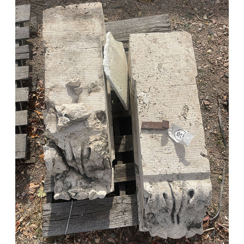 Lot 0426 | Italian Lafayette Hughes Mansion Neoclassical Travertine Limestone Corbel Bracket