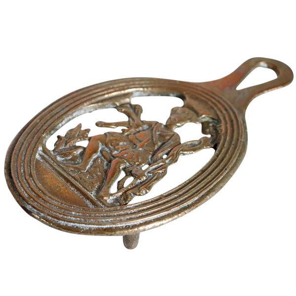 Lot 0413 | English Victorian Reticulated Brass Flat Iron Trivets (3)