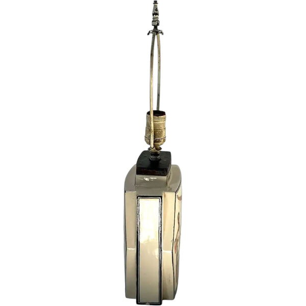 French ROBERT LALLEMANT for Waring & Gillow Earthenware 100 Yards Table Lamp