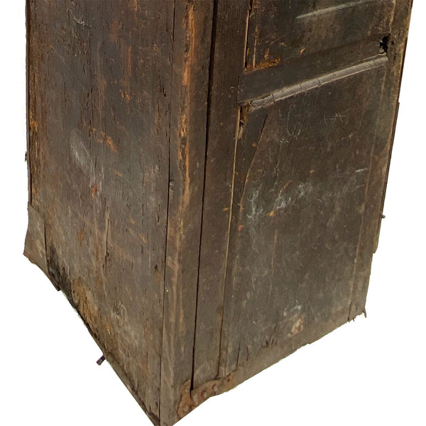 Early Portuguese 17th Century Iron Mounted Chestnut Cupboard