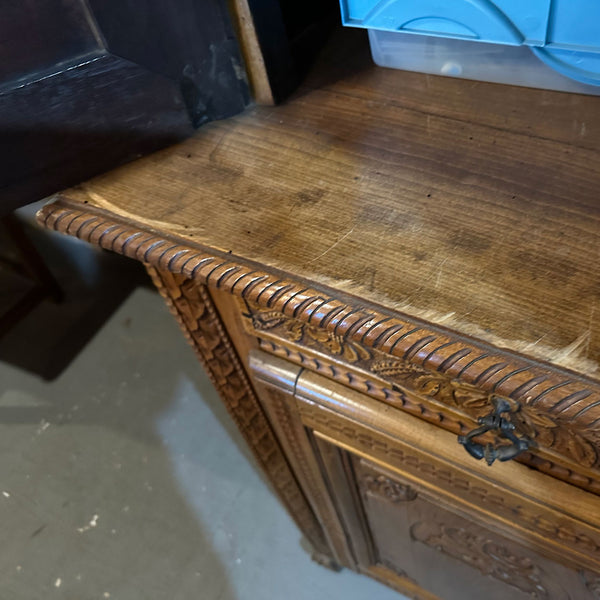 French Louis XVI Cherrywood Buffet a Deux Corps