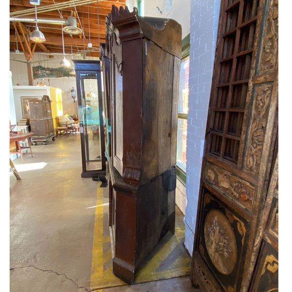 North German Rococo Painted Oak Corner Cabinet