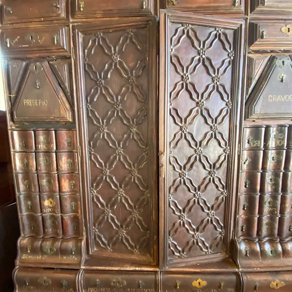 Rare Large Indo-Portuguese Contador Church Cabinet