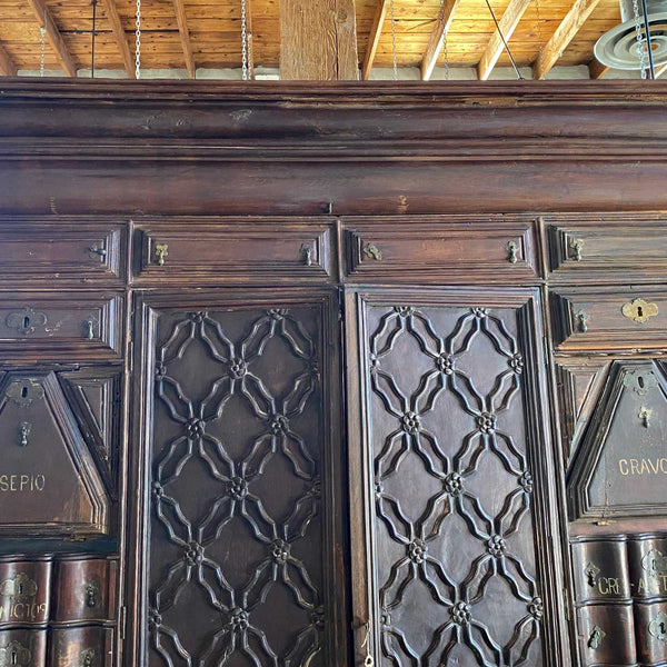 Rare Large Indo-Portuguese Contador Church Cabinet